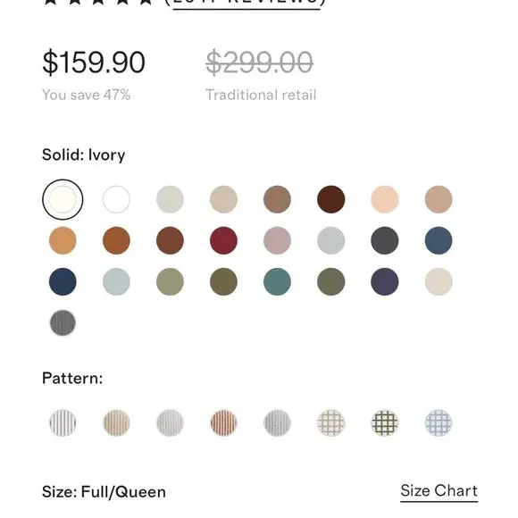 Quince European Linen Duvet Cover Ivory Size Queen/Full - Picture 5 of 7